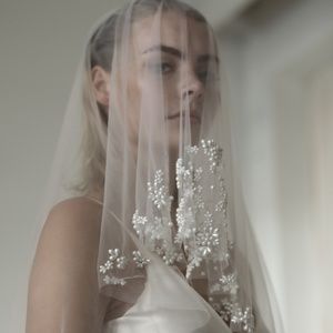 Sonia Pearl Mantilla Veil A.B. Ellie